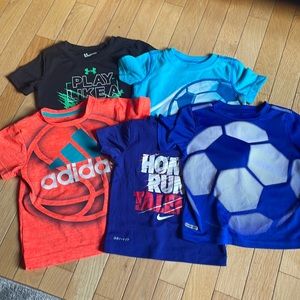 18month Dri-fit and play cool t shirts Nike, under Armour, adidas,jumping beans